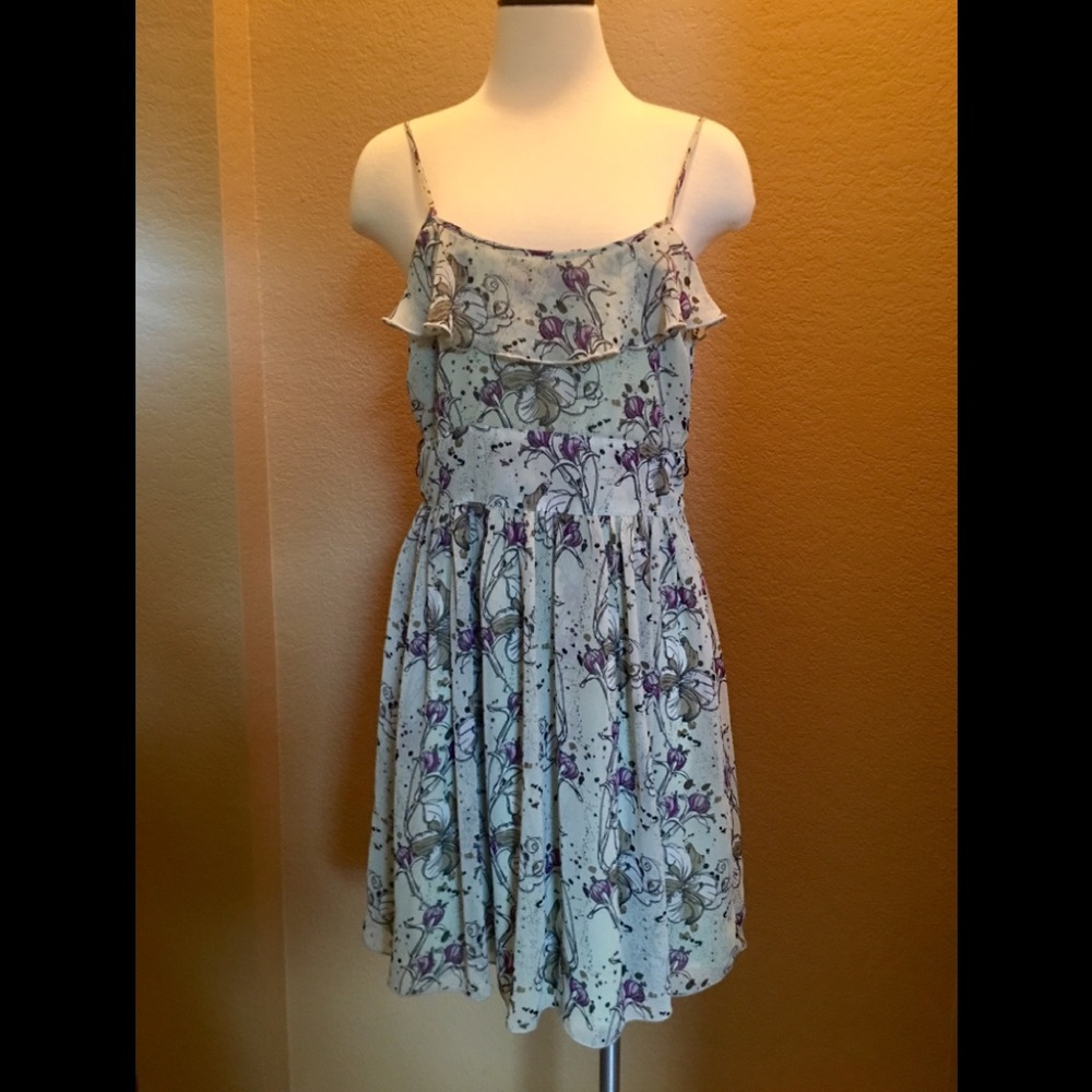 Mac & Jac-Soft Green Print Sundress
